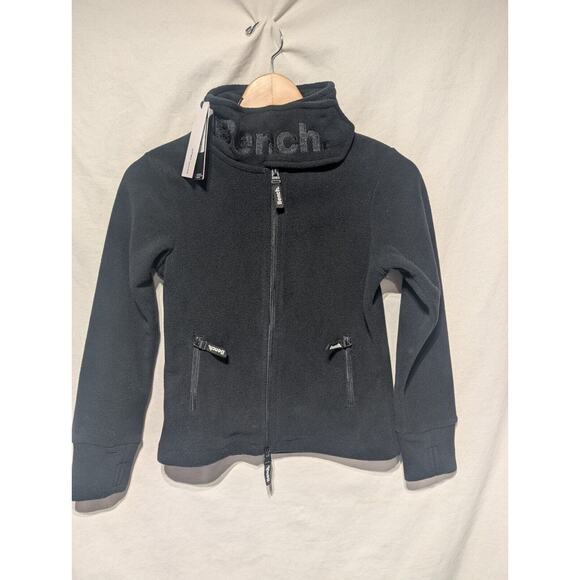 Bench Kids Full Zip Funnel Neck Fleece Jacket Sz 9-10 Yrs Y2K style NWT - Picture 1 of 6